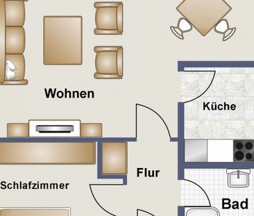 Dachgeschosswohnung in ruhiger Lage! - Foto 1