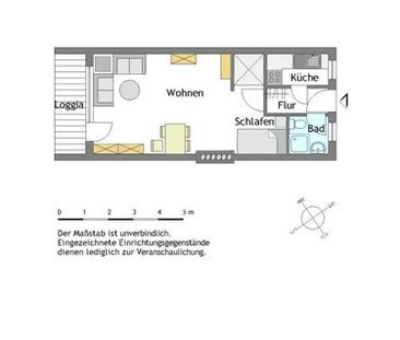 1-Zimmer-Wohnung in Mülheim-Speldorf mit Loggia - Photo 1