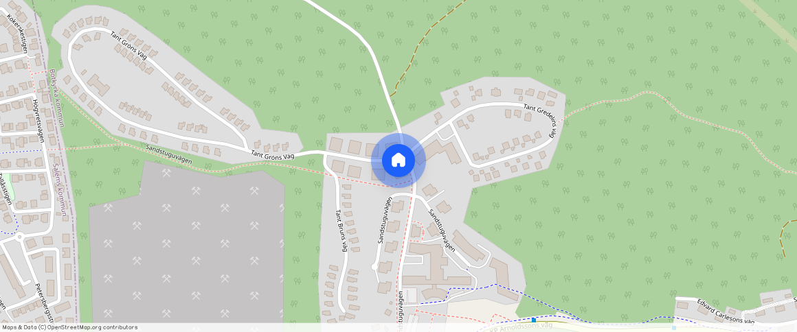 Vretarna, Botkyrka, Tumba, Stockholm, Tant gröns väg 1