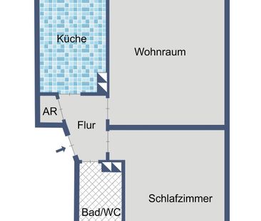 Kleine, aber feine 2-Zimmer-Wohnung mit Balkon - Foto 1