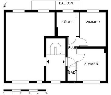 Tolle 2-Zimmer-Wohnung mit traumhaftem Balkon - Photo 3