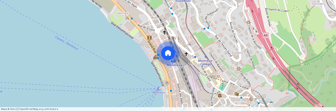 1820, Montreux, Av. des Alpes, Montreux, Suisse Av. des Alpes