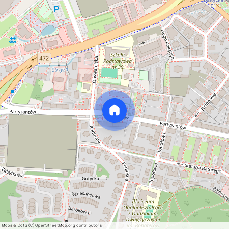 ul. Partyzantów, Wrzeszcz Górny, Gdańsk, pomorskie