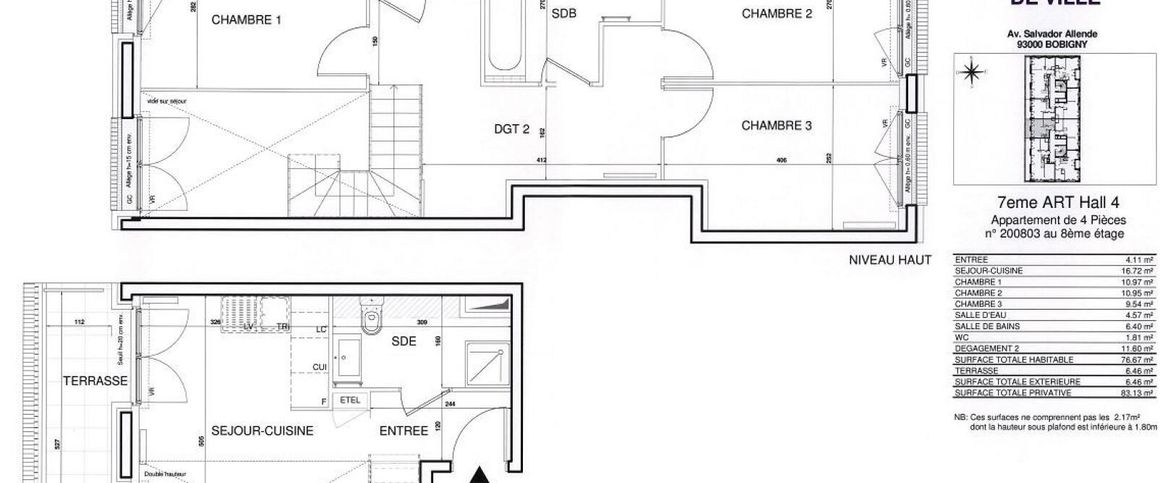 location Appartement T4 DE 76.8m² À BOBIGNY - Photo 1