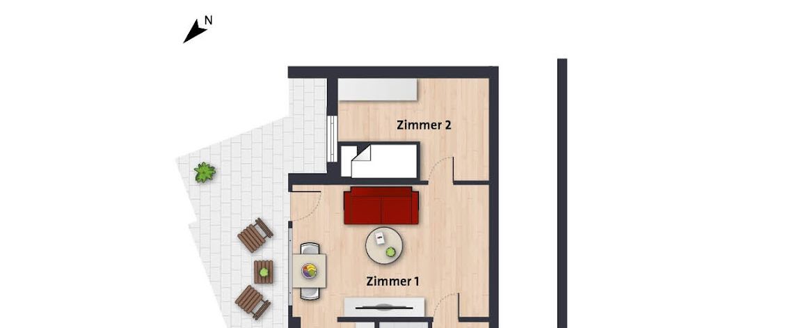 Gemütliche 2-Zimmer-Wohnung mit Balkon // 8.OG Wohnung 9 - Photo 1