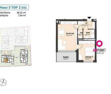 Ideal für Singles & Paare: Neubauwohnung mit Loggia und Tiefgarage ... - Photo 3