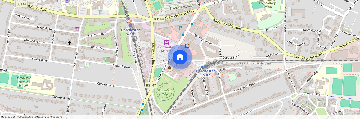 Maumbury Gardens, Dorchester, Dorset