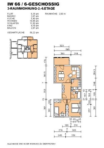 Eine 3 Raumwohnung mit Balkon - direkt am Großen Garten gelegen! - Foto 3