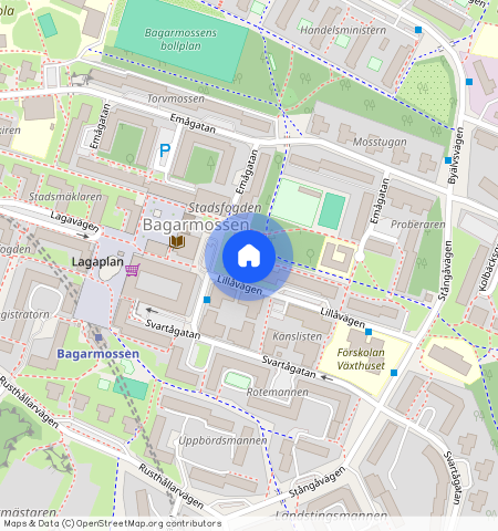 Lillåvägen **, Bagarmossen
