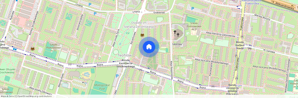 Aleja Pasjonistów 18a, Łódź, Bałuty, Teofilów