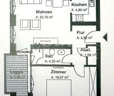 Schöne 2-Zimmer-Wohnung im 2. Obergeschoss mit Balkon und PKW-Stell... - Photo 2
