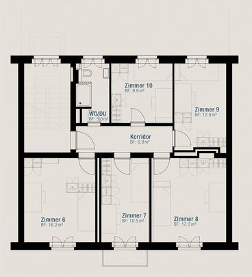 Möbliertes Einzelzimmer zwischen Hegibach- und Klusplatz zu vermieten! - Foto 1