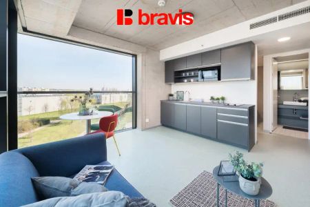 BEZ PROVIZE, Pronájem 1+kk s balkonem, Brno - Trnitá, ulice Dornych, polyfunkční rezidence - Фото 3