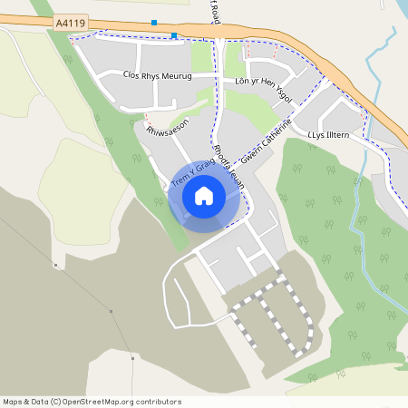 Dol Glaswg, Creigau, Cardiff, Capel Llanilltern