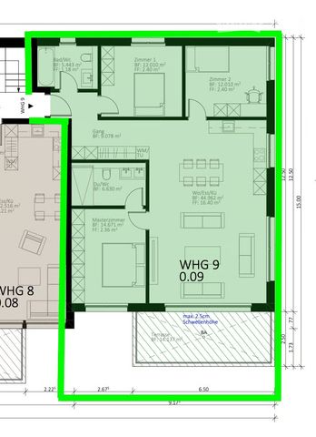 4 Zimmer, 110 m² - Foto 5