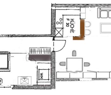 2 Zimmer, 55 m², 1. Stock - Foto 4