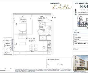 Location Appartement 2 pièces 45m² PETIT COURONNE 76650 - Photo 6