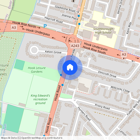 Hook Road, Chessington, Surrey. KT9