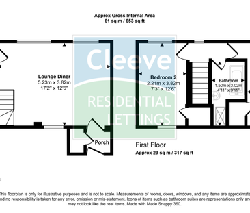 2 bed terraced house to rent in Clematis Court, Bishops Cleeve, GL52 - Photo 3