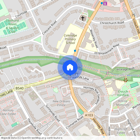 Tottenham Lane, Crouch End / Hornsey N8