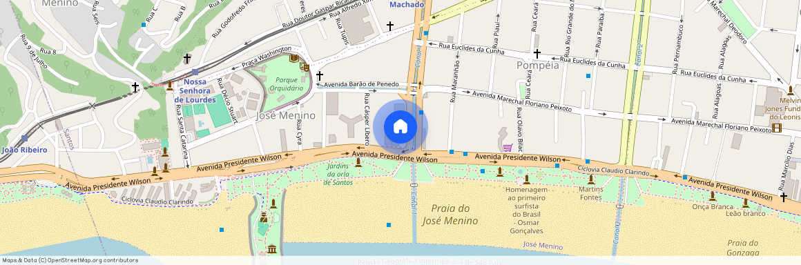 Avenida Senador Pinheiro Machado, 1038 - José Menino, Santos - SP