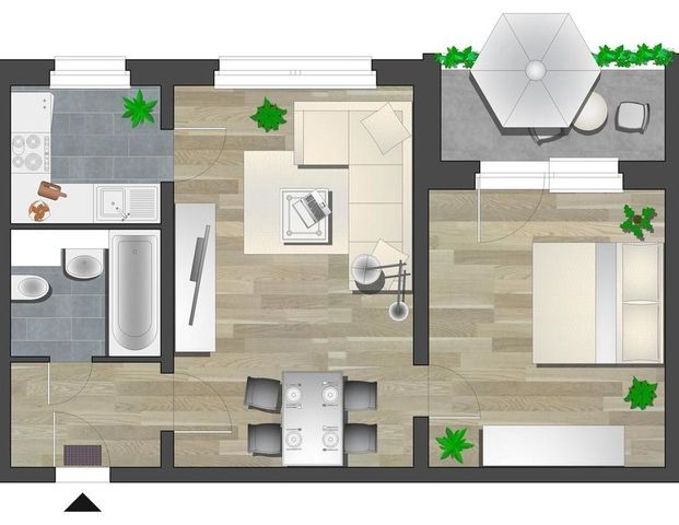 2-Raum-Wohnung - Foto 1