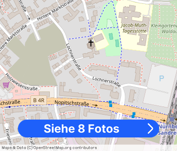 Weitblick über Nürnberg: Helle 2-Zimmer-Wohnung im 5. Obergeschoss - Foto 1