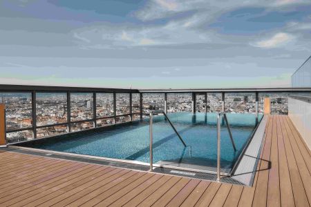 TOP-Ausblick: City mit Stephansdom, Donaukanal, Prater. Concierge, Party & BBQ Lounge, Pool usw. - Foto 2