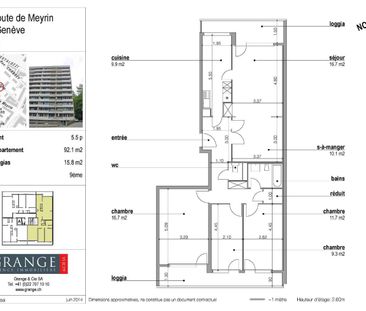 5.5 Zimmer, 92 m², 9. Stock - Foto 2