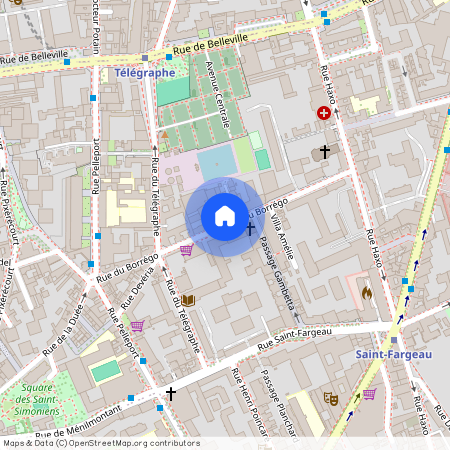 Rue du Borrégo, Francja, Paris