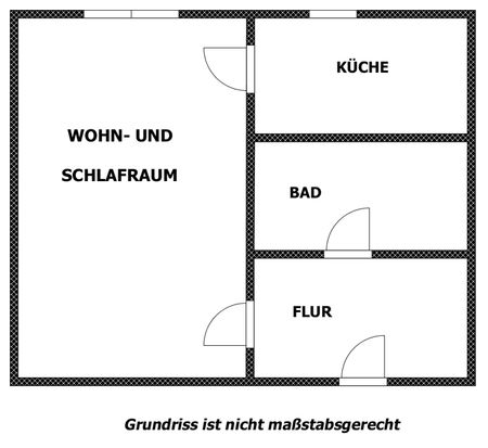 !Tolle 1 Raumwohnung für Studenten geeignet! - Photo 4