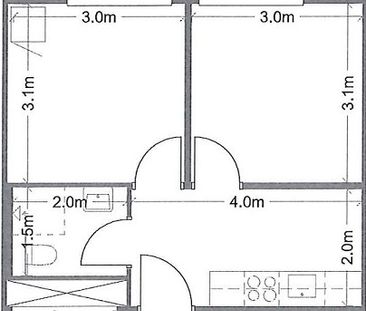 2-værelses studiebolig (Type B) - Foto 1