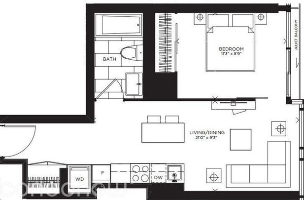 For Lease - 28 Wellesley Street Unit# 2505, Toronto, Ontario - Photo 1