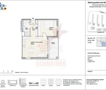 IMMOBILIEN SCHNEIDER - Neubau Erstbezug - wunderschöne 2 Zimmer Wohnung mit EBK und Balkon - Foto 1