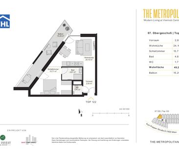 THE METROPOLITAN - Modern Living im belebten Sonnwendviertel! - Foto 3
