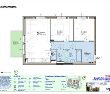 3-Zimmer-Wohnung mit Balkon, Top 14 - Foto 2