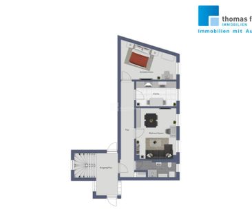 Wohnen in der Altstadt Vollbad mit Fenster Fußbodenheizung Einbauküche - Foto 4