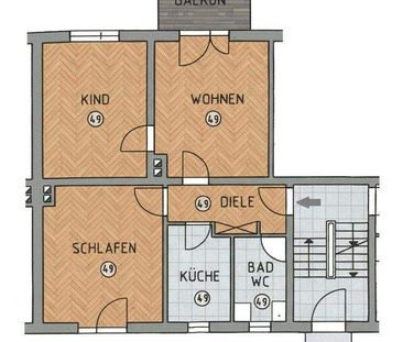 Citynah und doch im Grünen: 3-Raum-Wohnung mit Balkon als Ihr urban... - Photo 1