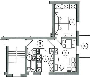 2-Raumwohnung mit Balkon in Gröditz - Photo 1