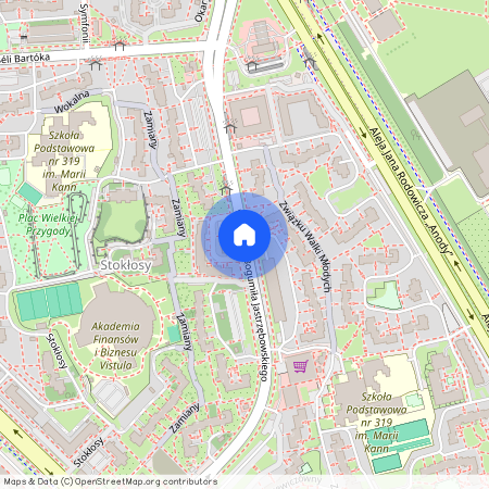 ul. Wojciecha Bogumiła Jastrzębowskiego, Ursynów Północny, Ursynów, Warszawa, mazowieckie