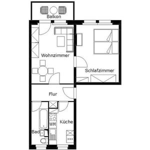 2-Raum-Wohnung in grüner Wohngebietslage - Photo 3