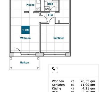 Hier lässt es sich aushalten: Günstige 2-Zimmer-Wohnung - Foto 4