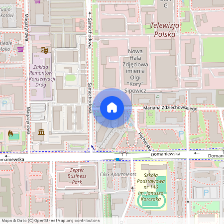 ul. Mariana Zdziechowskiego, Ksawerów, Mokotów, Warszawa, mazowieckie