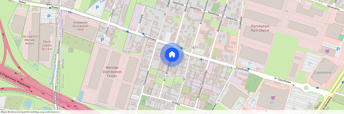 ul. Aksamitna, Opacz Wielka, Włochy, Warszawa, mazowieckie