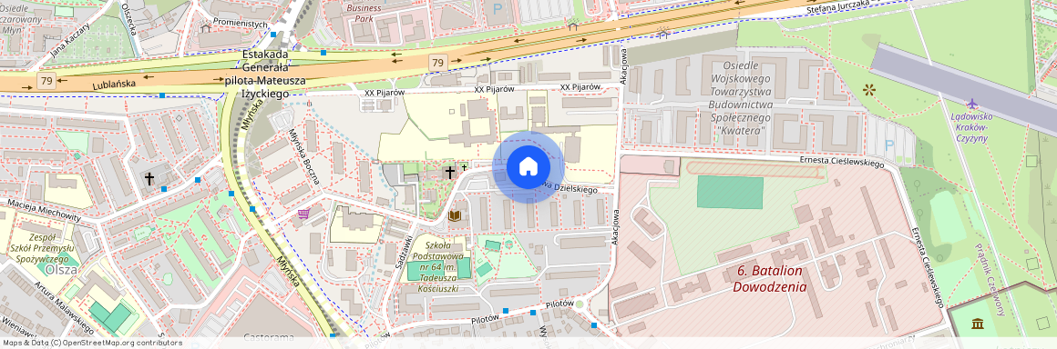 ul. Mirosława Dzielskiego, Rakowice, Prądnik Czerwony, Kraków, małopolskie