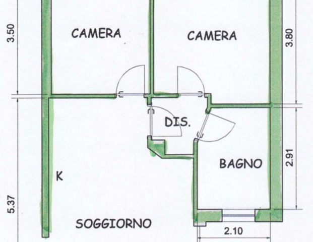 TRILOCALE IN VIA LIVORNO: 525 euro - Photo 1