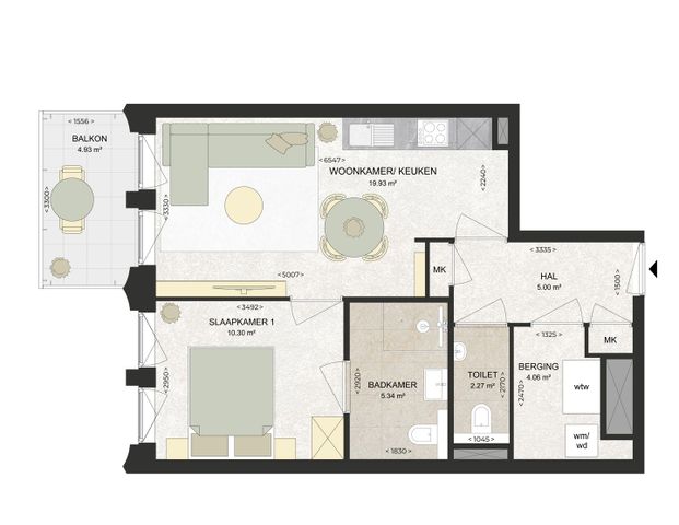 Appartement te huur: Kennedylaan 204 2035 TR Haarlem - Foto 1