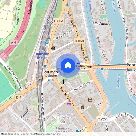 Rue Jean Mermoz, Francja, Joinville-Le-Pont