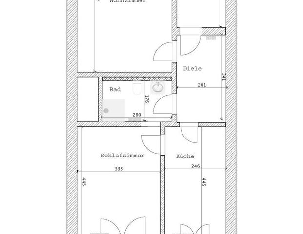 MG-Eicken, 2 Zi, Küche, Diele, Bad, Balkon, 62 qm, 1. OG - Photo 1