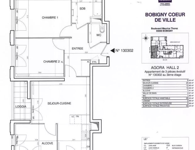 location Appartement T3 DE 65.9m² À BOBIGNY - Photo 1